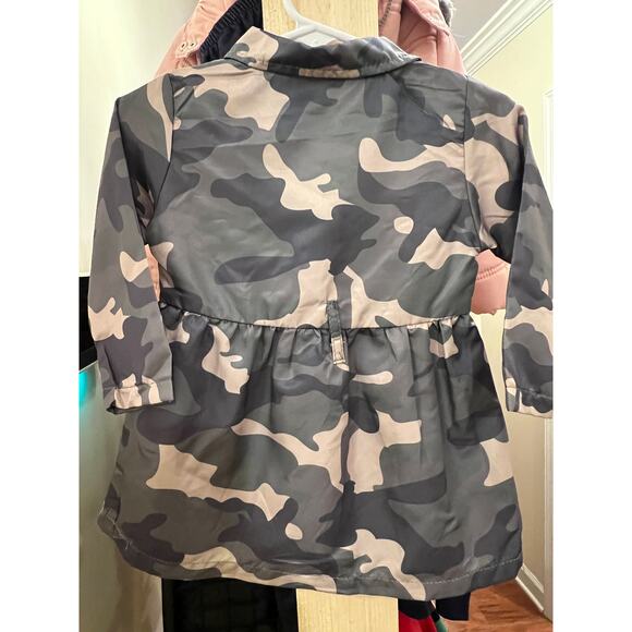 Girls Camo Button-Front Dress – Size 6-12 Months - Picture 2 of 5